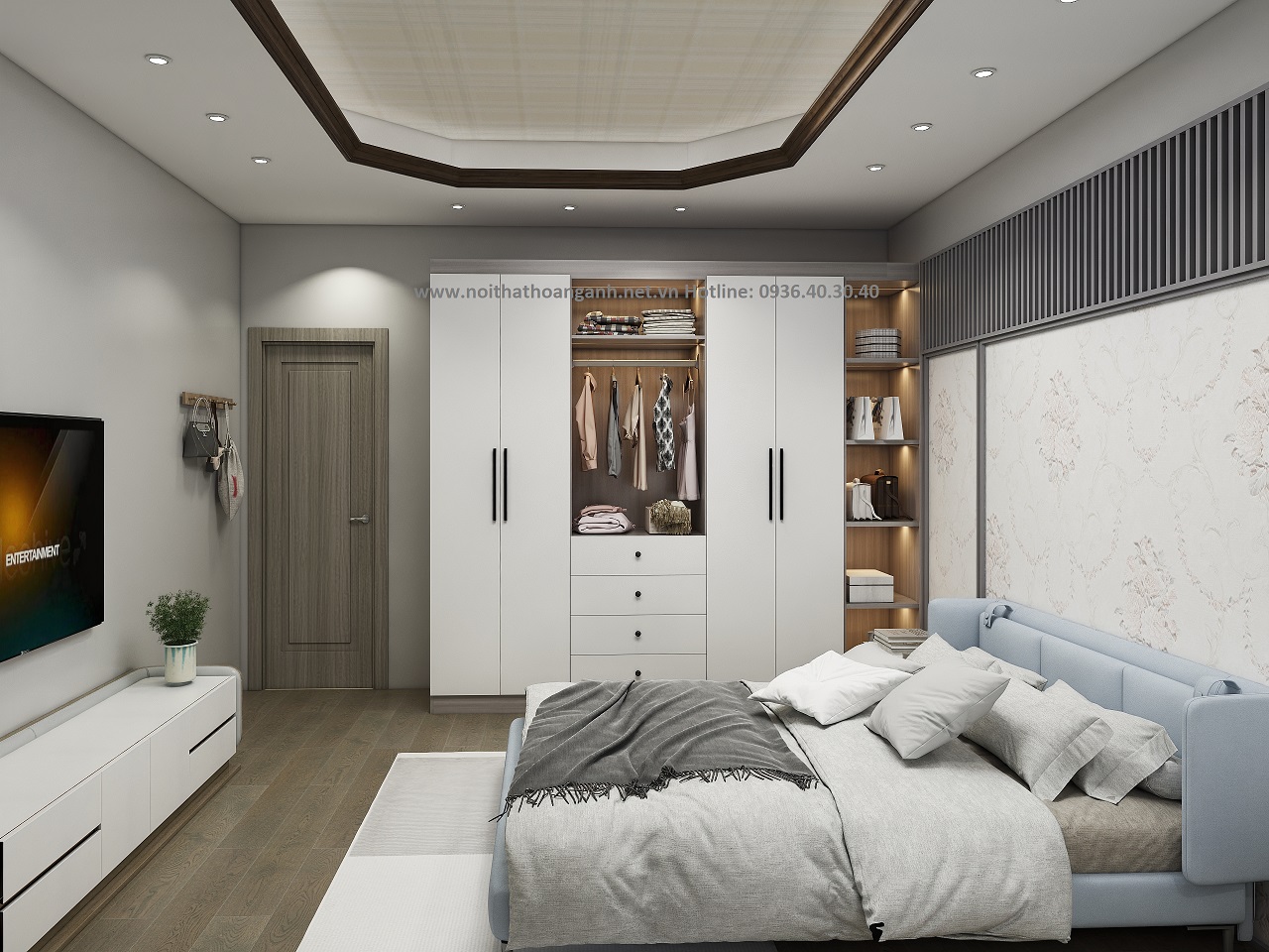 Top gợi ý 50+ Mẫu thiết kế phòng ngủ hiện đại đẹp năm 2024 tại Ninh Bình 